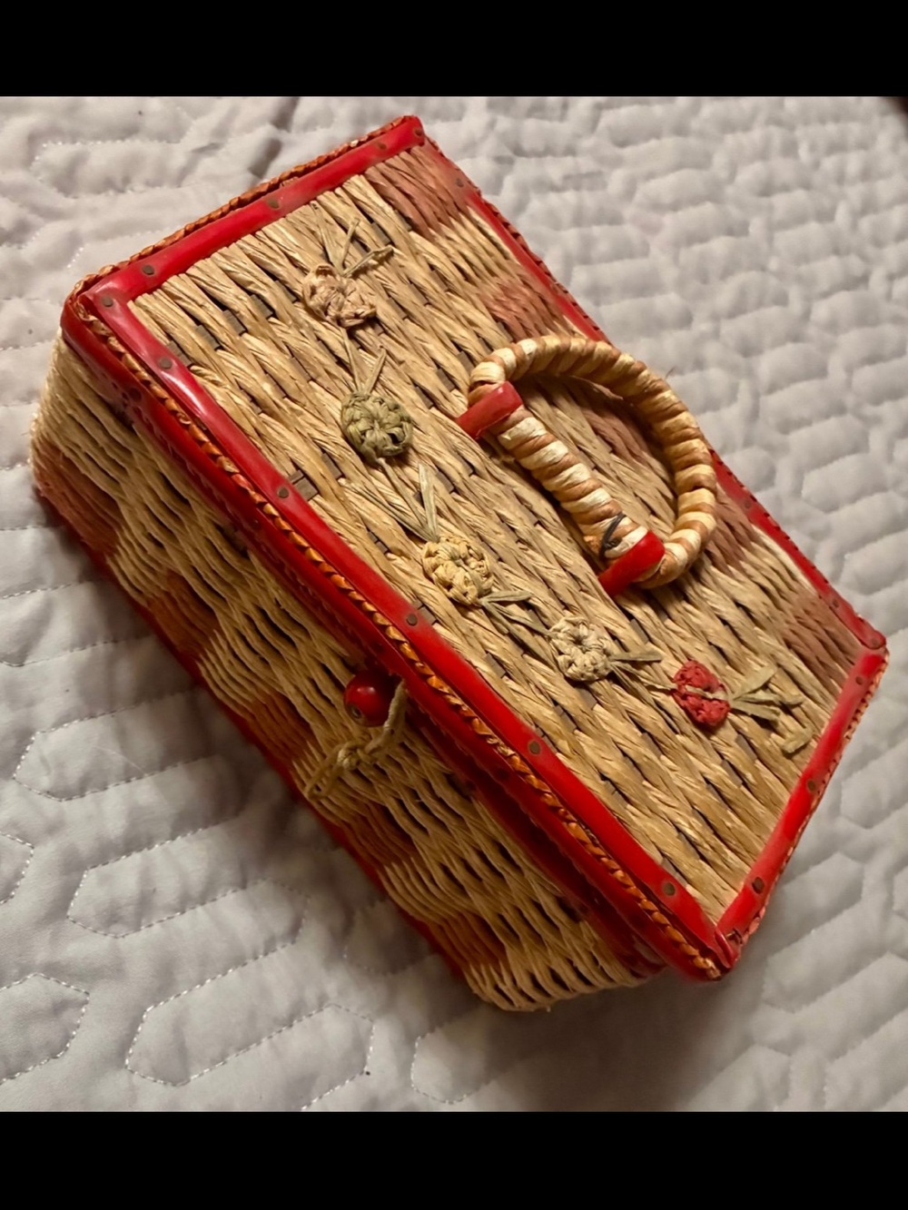 Vintage Sewing Basket 1960’s 70’s